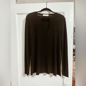 Urban Outfitters Black Cutout Top